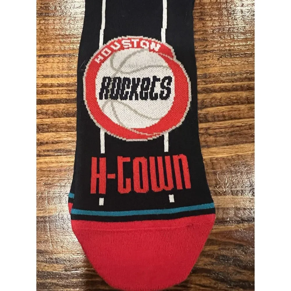 Stance NBA Houston Rockets Landmark Crew‎ Height Socks Mens Large 9-13 NWT